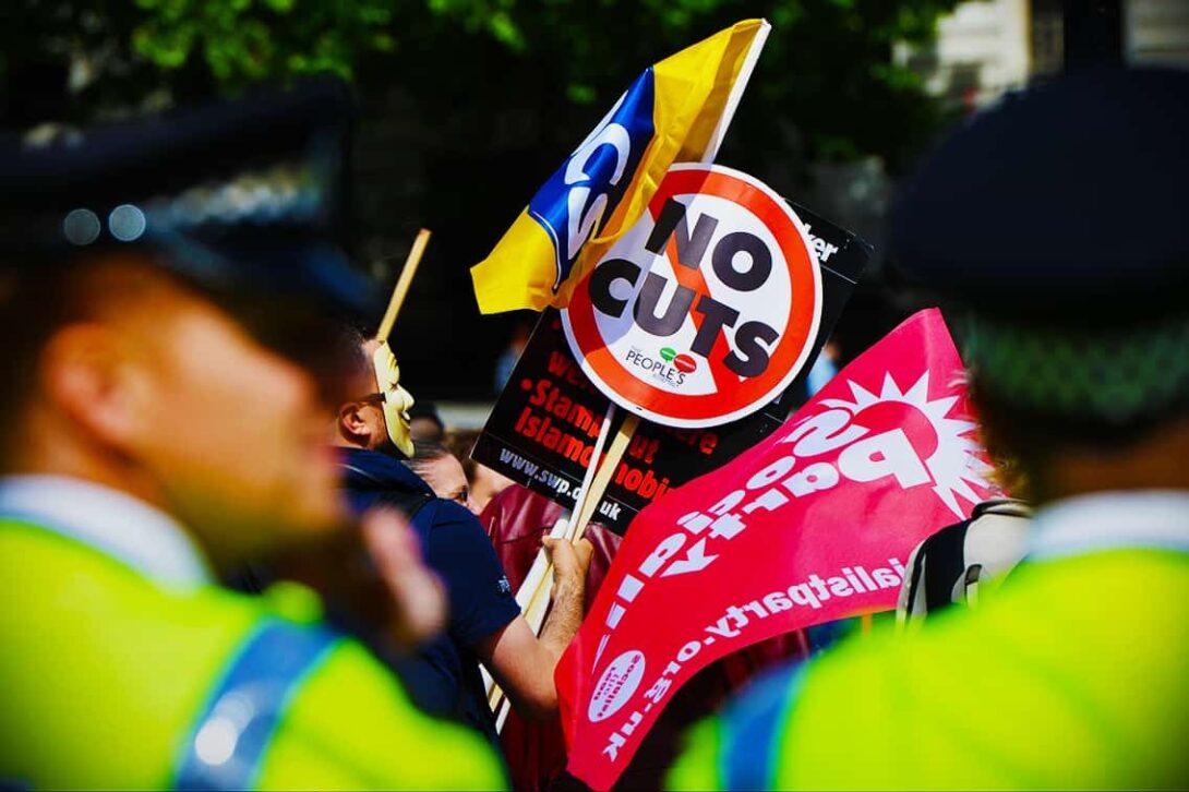 Anti austerity protests Gradient