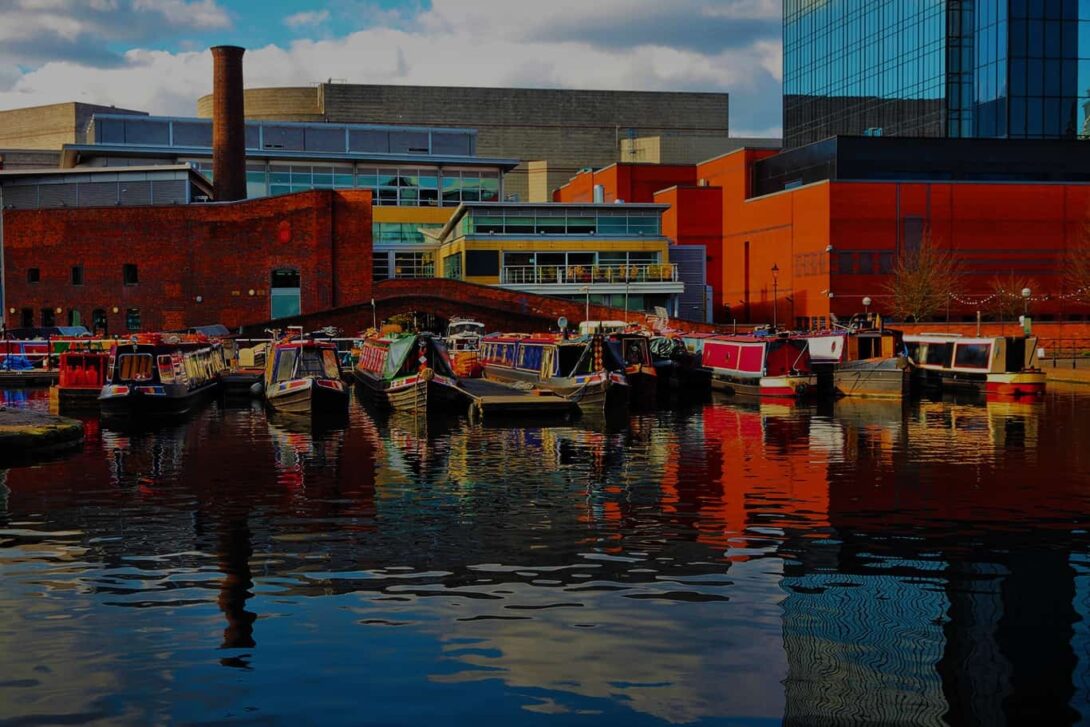 Birmingham Canal Boats Gradient