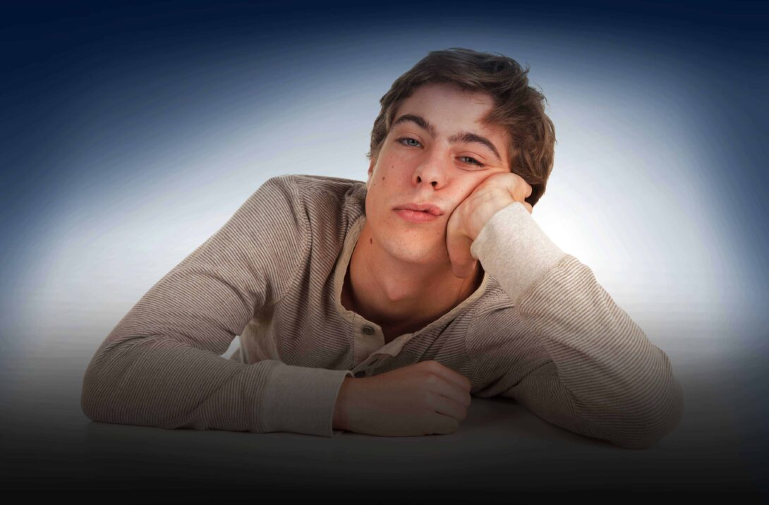 Bored Teenager Blue