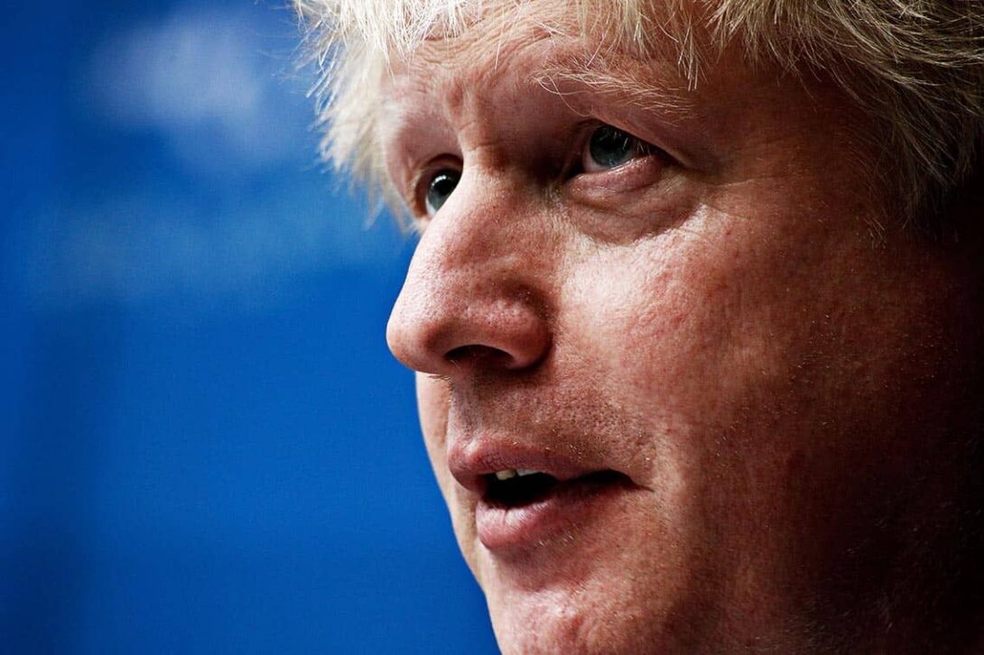 Boris Johnson face Edited