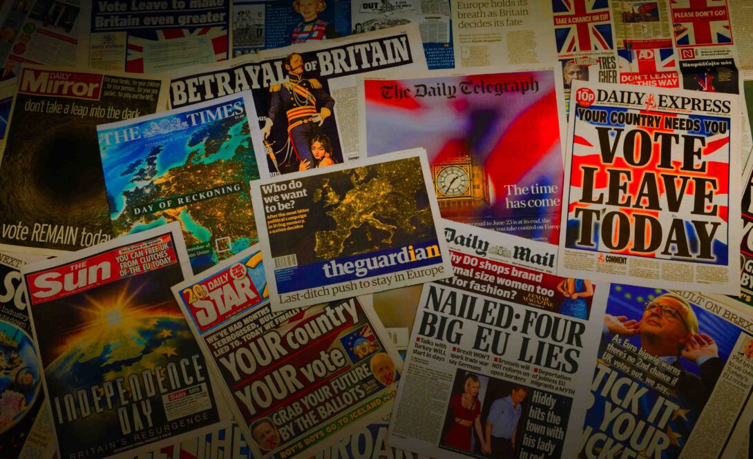 Brexit Front Pages Gradient