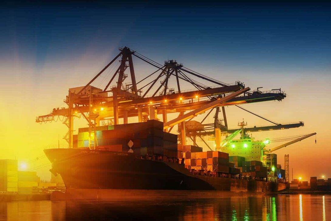 Cargo Ship Sun Rise Edited 1