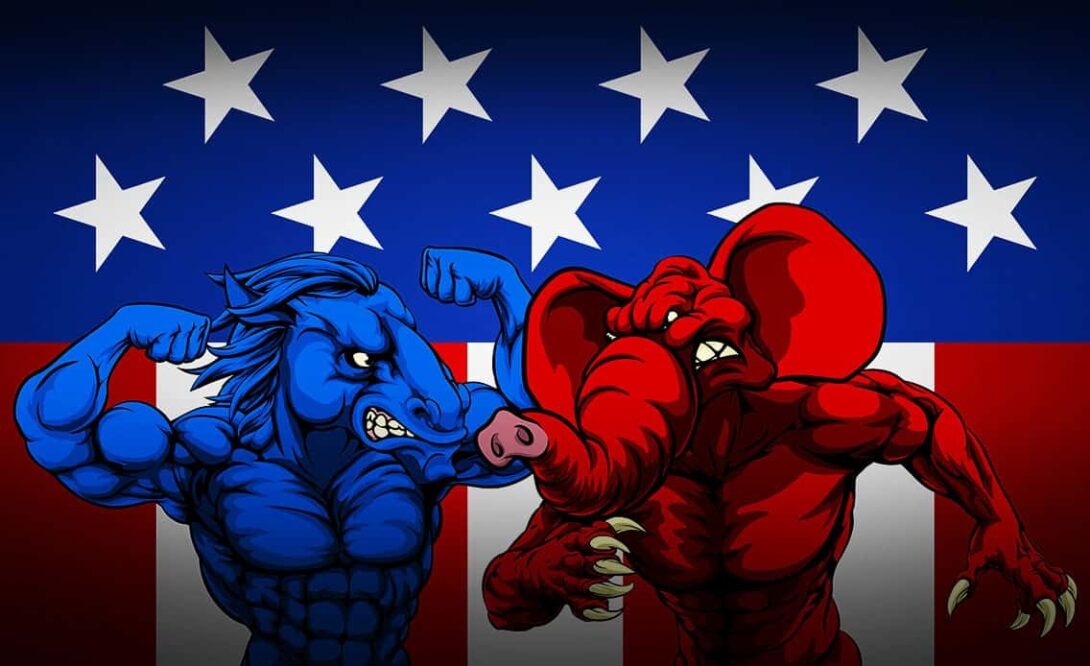 Democrats vs Republicans cartoon Edited