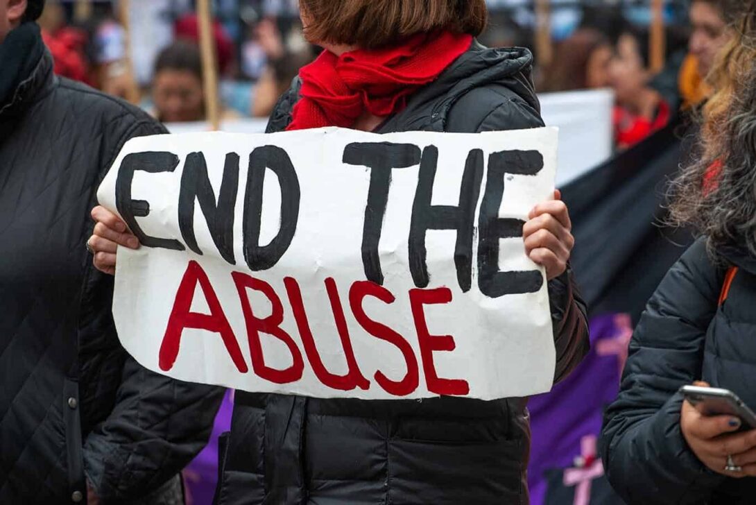 Domestic abuse protest edited