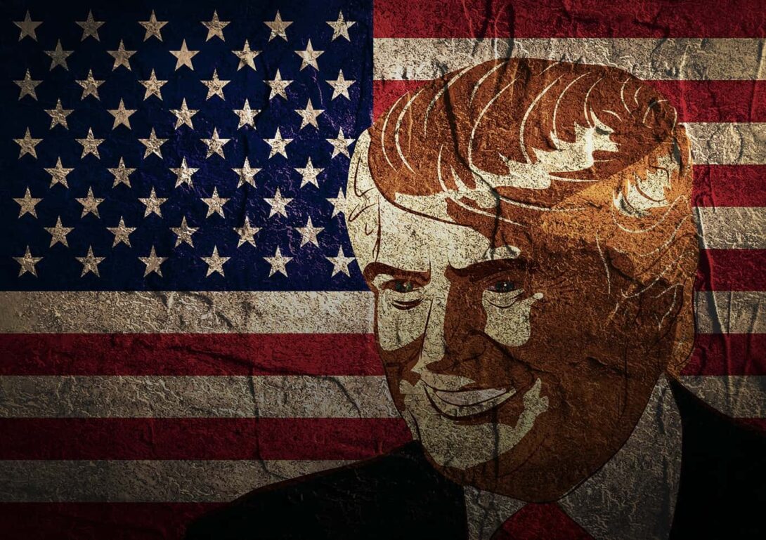 Donald Trump Illustration Gradient