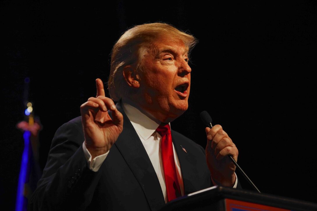 Donald Trump Microphone Gradient