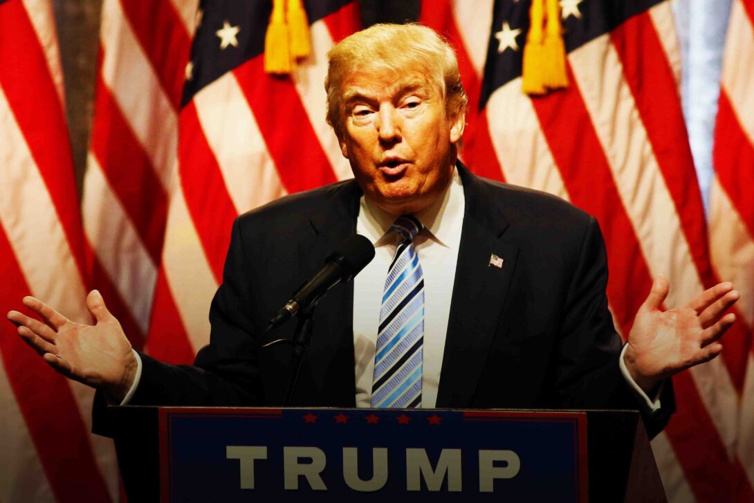 Donald Trump Podium Gradient