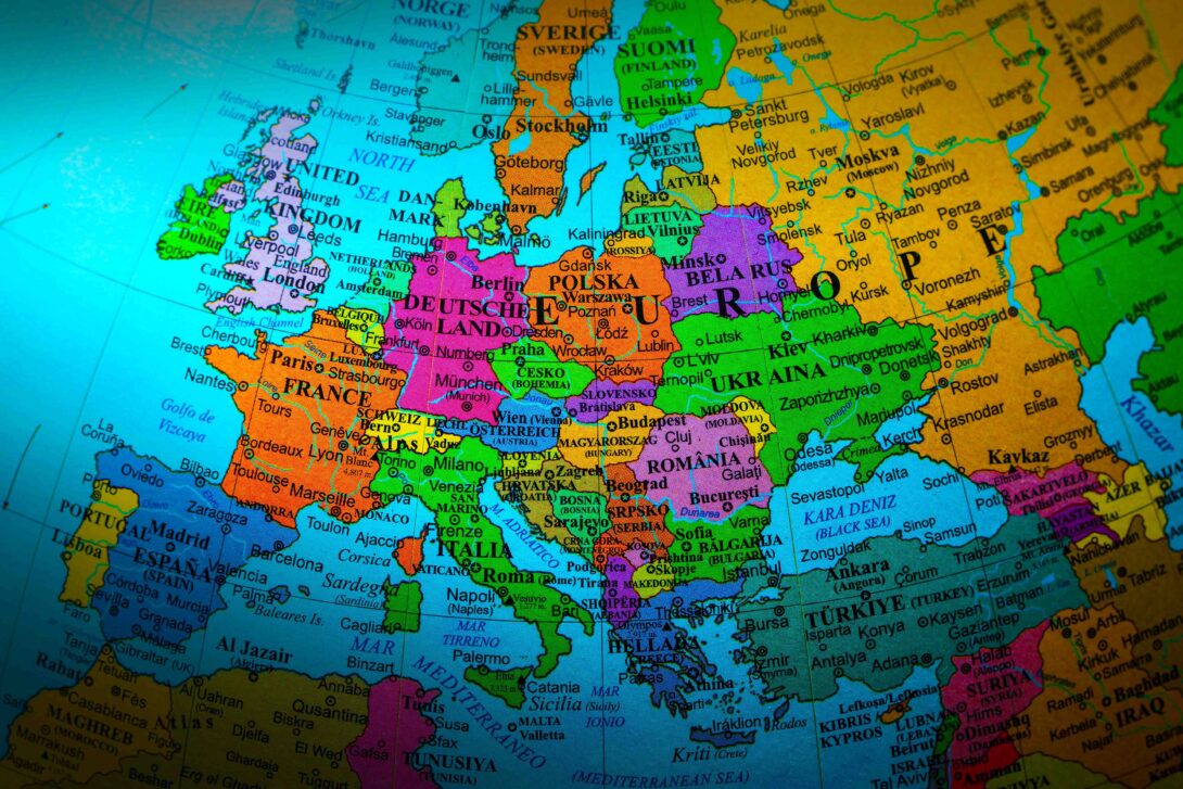 Europe Map Vibrant 2
