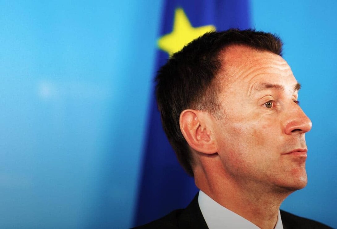 Jeremy Hunt EU Flag Edited