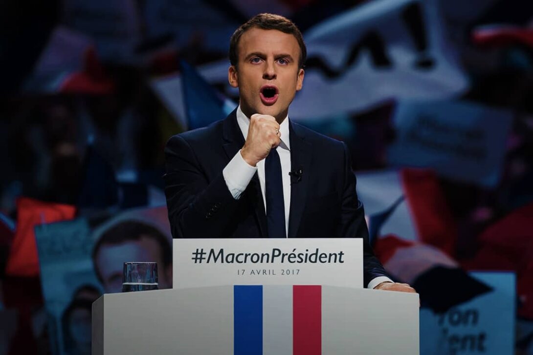 Macron President Rally Gradient