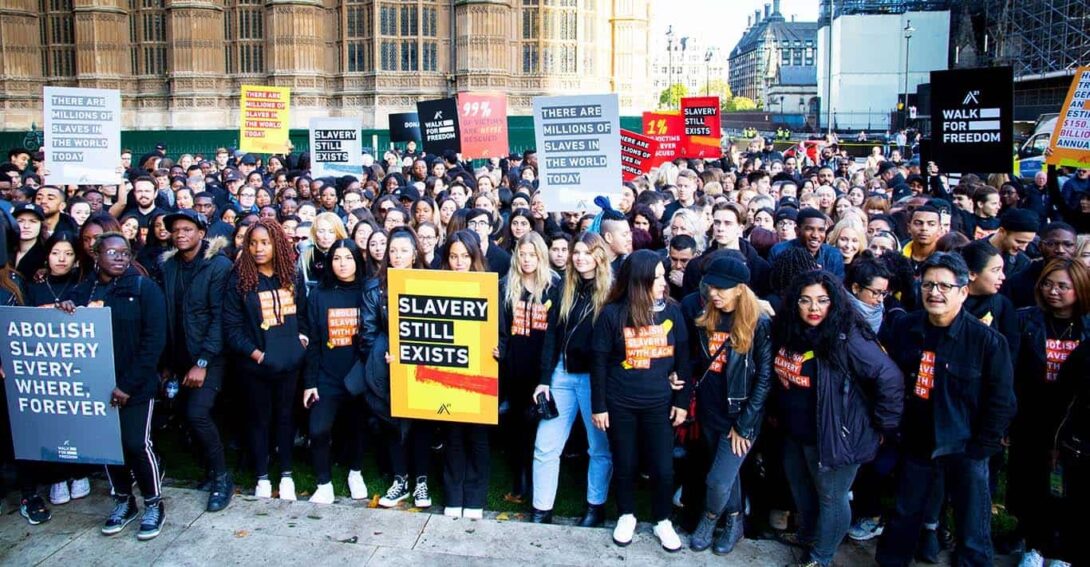 Modern Slavery protest edited