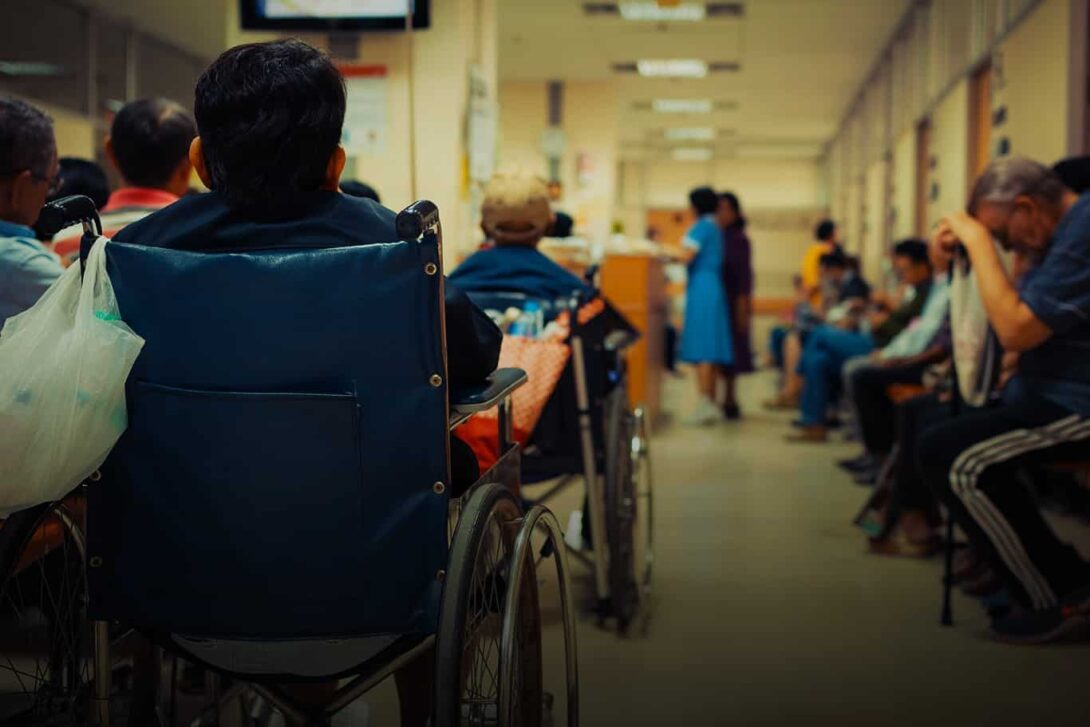 NHS waiting room Gradient