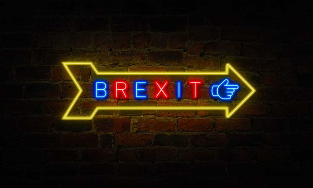 Neon Brexit Sign Gradient