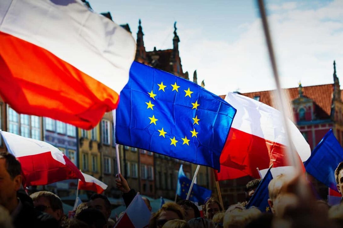 Poland EU Flags Edited