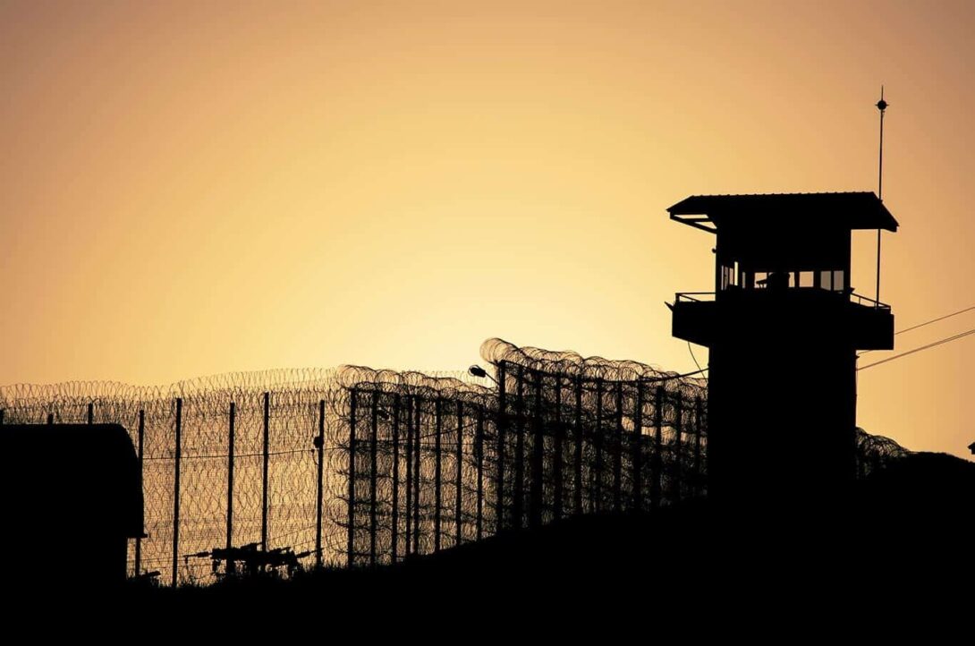 Prison at sunset edited