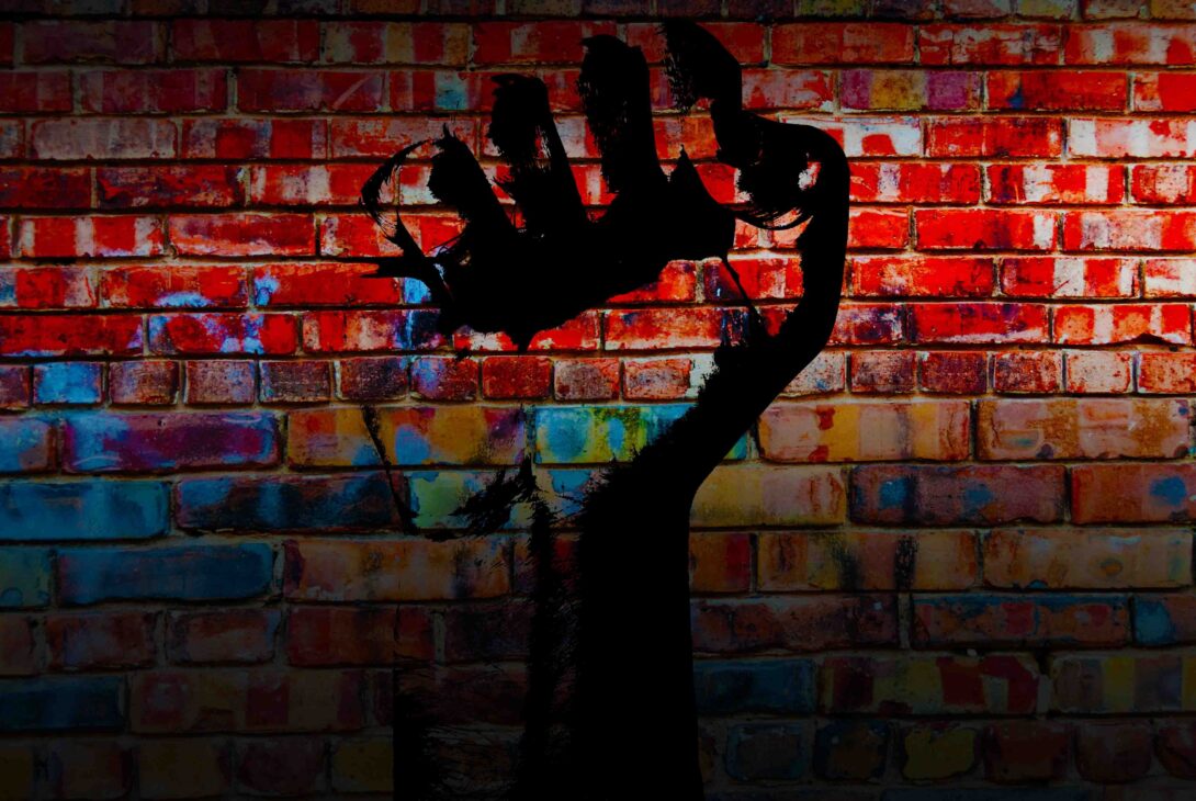 Revolution Fist Wall Vibrant 1
