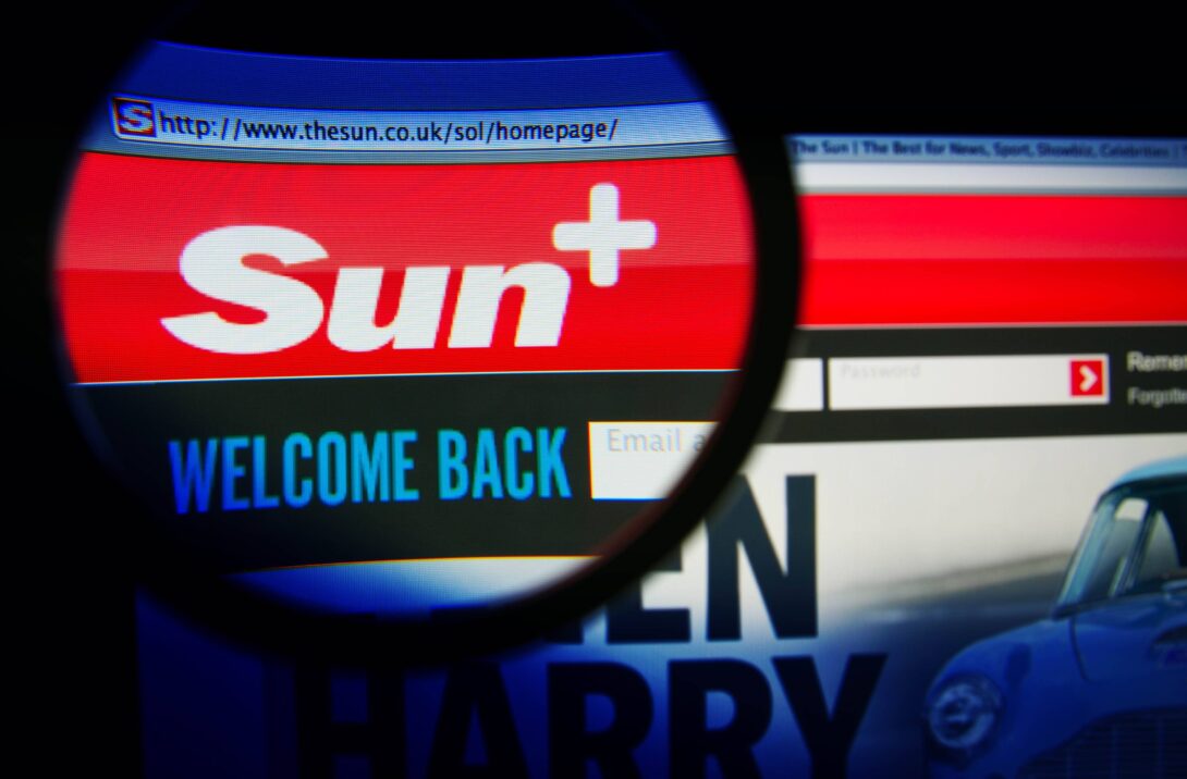 The Sun Newspaper Blue