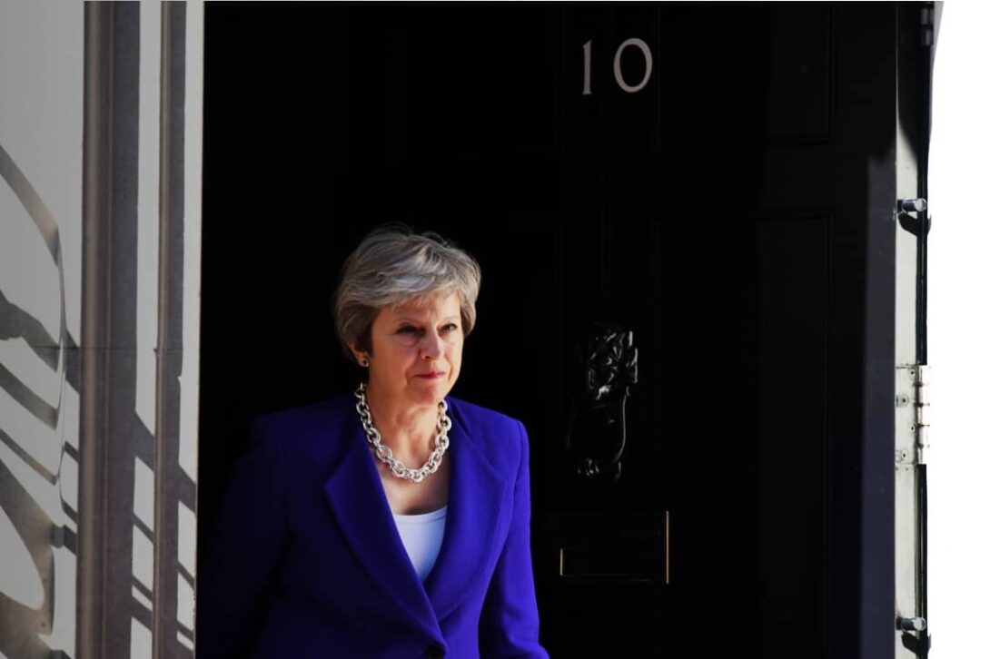 Theresa May Downing Street Exit Edited