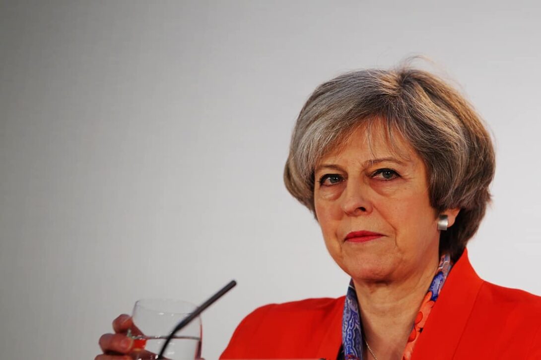 Theresa May White Gradient 3