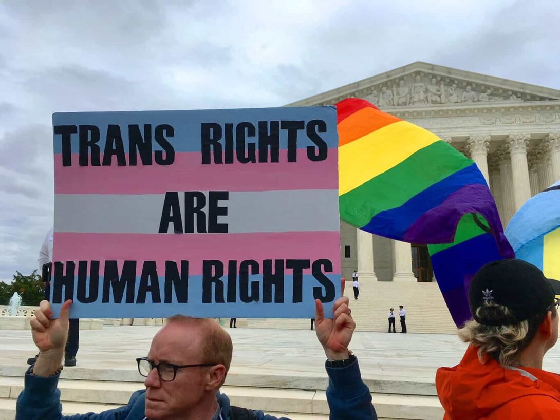 Transgender LGBT flag edited