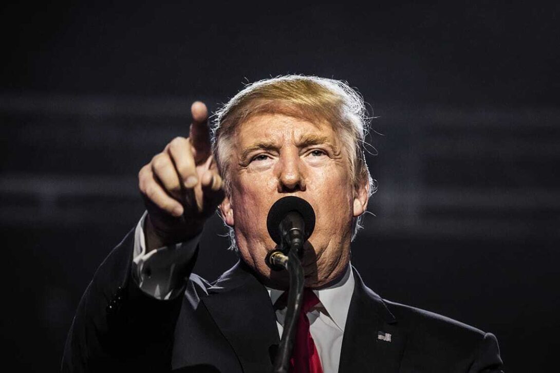 Trump Microphone Speech Gradient