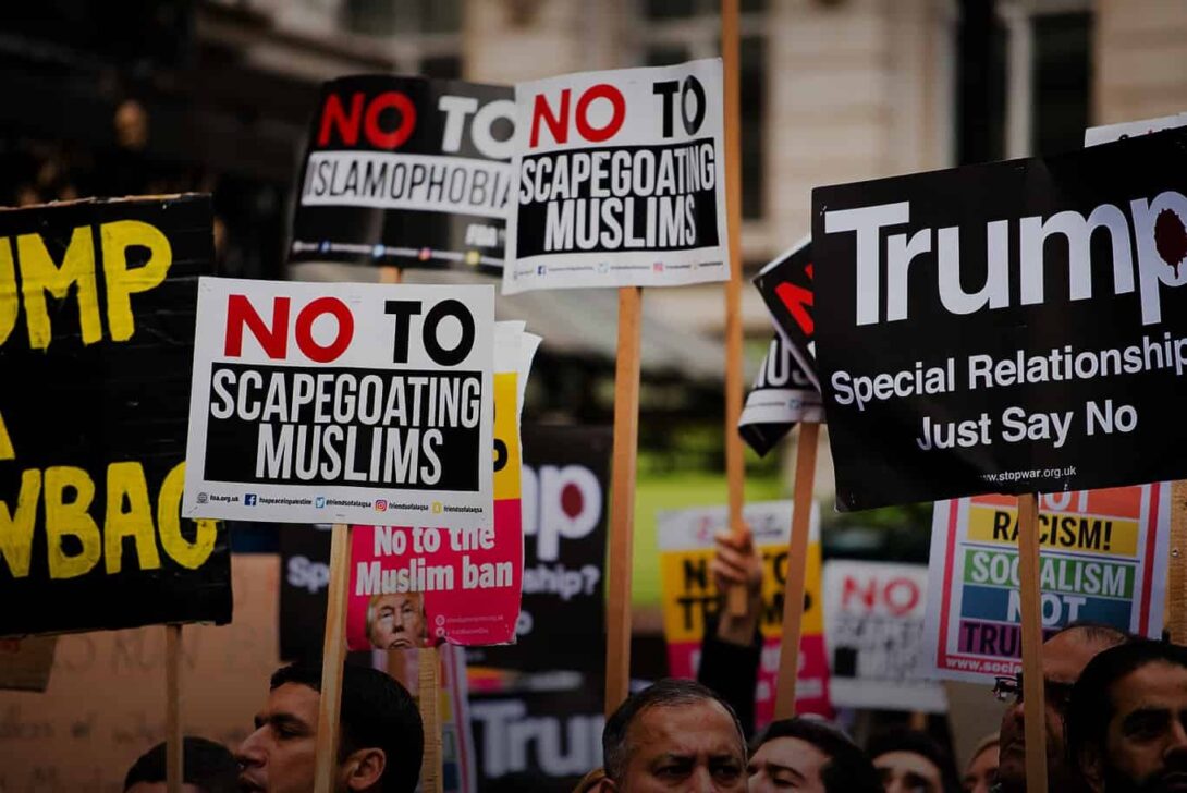 Trump Protest London Gradient