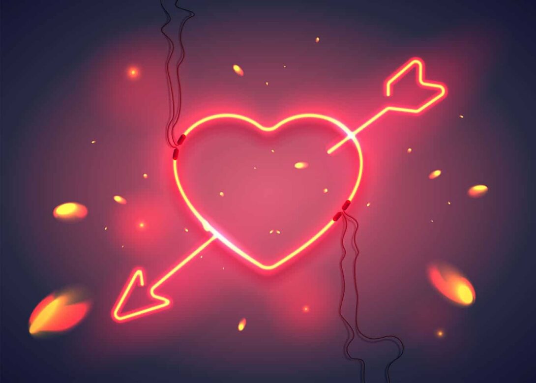 Valentines neon heart edited