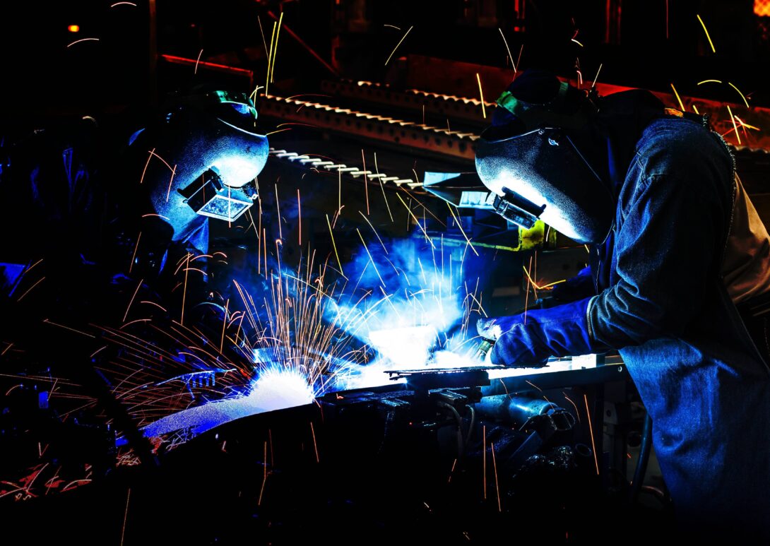 Welding Black Blue