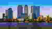 City of London skyline Gradient