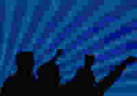 Communist Workers Blue Gradient
