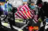 Iran Burning US flag edited