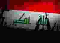 Iraqi Flag AK47s Gradient