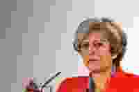 Theresa May White Gradient