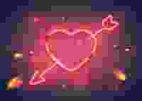 Valentines neon heart edited