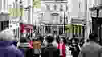 Busy high street