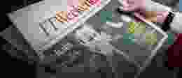 Brexit Newspaper Frontpage Gradient