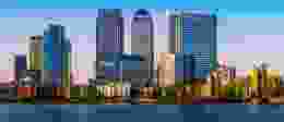 City of London skyline Gradient