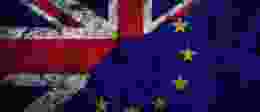 Union Jack European Flag Darkened