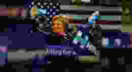 Hillary with Banners Gradient