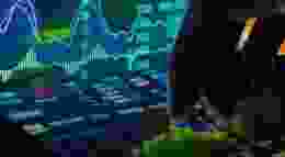 Stock Market Figures Electronic Gradient