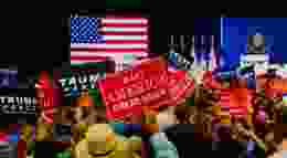 Trump Rally Banners Gradient