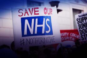 Save our NHS Blue Gradient
