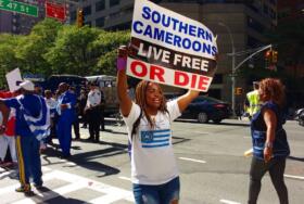 South Cameron protest edited