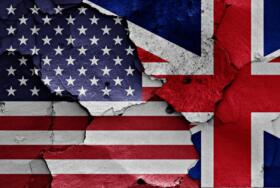 US UK Flag Cracked