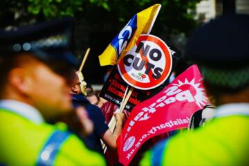 Anti austerity protests Gradient
