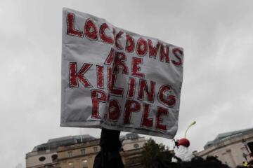 Anti lockdown protest edited
