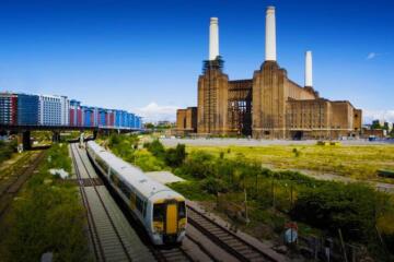 Battersea Powerstation Train Gradient