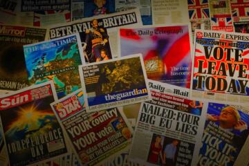 Brexit Front Pages Gradient