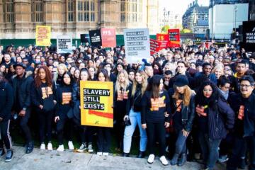 Modern Slavery protest edited