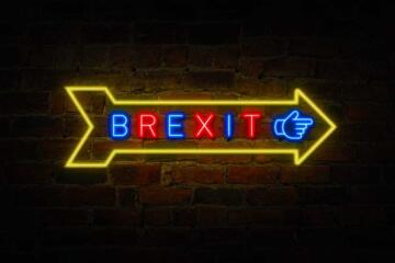 Neon Brexit Sign Gradient